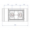 ABM5 2 FEUX 9KW DESSUS SEUL