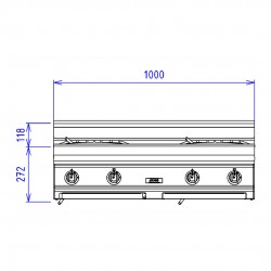 ABM2 4 FEUX 9KW DESSUS SEUL