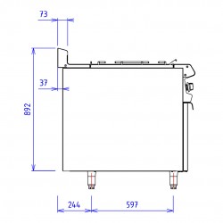 ABM2 4 FEUX 9KW PLACARD FERME