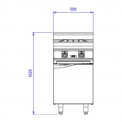 ABM5CT - 2 FEUX NUS DESSOUS PLACARD FERME