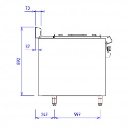 ABM1 2 FEUX 9K GCH + PC PLACARD OUVERT Feux à gauche