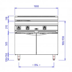 ABM1 2 FEUX 9K GCH + PC PLACARD FERME Feux à gauche