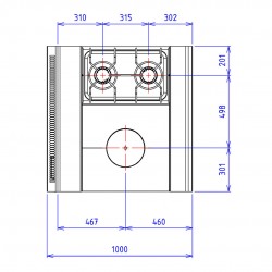 CAPIC 2 FEUX 9K DRT + PC - ABM1 - DESSUS SEUL - Feux à droite