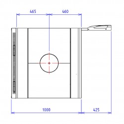 CAPIC - 1 PLAQ COUP FEU 10 - ABM4 - PLACARD FERME