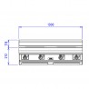 CAPIC - 4 PLAQ ELEC CARREE - CHARC ABM3 - BASCULANTES - DESSUS SEUL