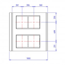 CAPIC - 4 PLAQ ELEC CARREE - CHARC ABM3 - BASCUL ANTES - PLACARD OUVERT