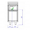 CAPIC - CHARC ABM9I INOX LISSE ELEC - PLAQUE 400X550 PLACARD OUVERT