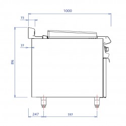 CAPIC - CHARC ABM9I INOX LISSE ELEC - PLAQUE 400X550 PLACARD FERME