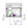 CAPIC - ABM9I INOX LISSE GAZ - PLAQUE 400X550 DESSUS SEUL