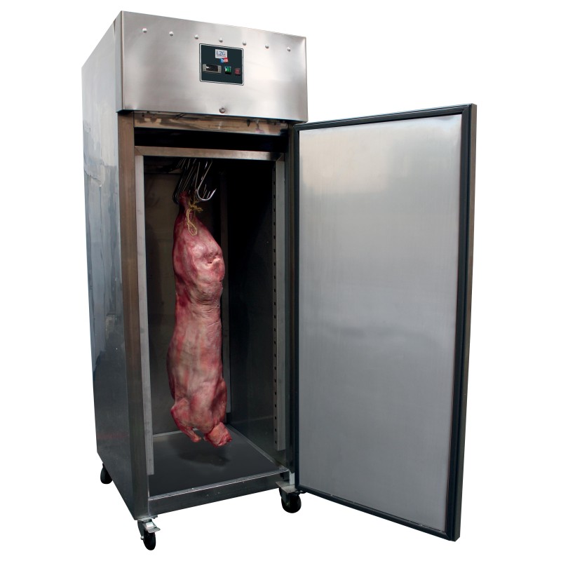 ARMOIRE REFRIGEREE INOX, 1 PORTE PLEINE 650 LITRES -2/+8°C, FROID VENTILE, 1 STRUCTURE INOX
