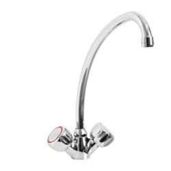 ROBINET MONOTROU, COL DE 250 MM LIVRE AVEC FLEXIBLES INOX