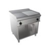 FRY-TOP ELECTRIQUE 1-2 LISSE-1-2 NERVUREE SUR PLACARD OUVERT