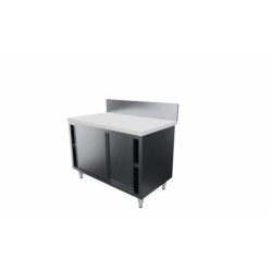 MEUBLE BAS INOX ADOSSE, P....