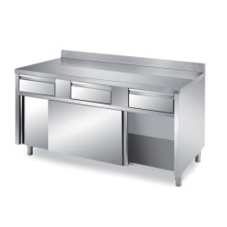 MEUBLE BAS INOX 304...