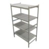 RAYONNAGE LINEAIRE ALU 5752X577 H.1700 4 NIV. POLY, L 5 752  - P 577  - H 1 700