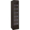 VITRINE A BOISSONS ETROITE R600A, +2°C/+8°C,  1 PORTE BATTANTE VITREE, 6 ETAGERES, SANS CANOPY