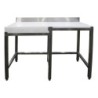 COMBINE ADOSSE BILLOT POLY 600X600 A GCHE EP.100MM, POLY 1200X600X25MM, A GAUCHE L 1 800 P 600 H 850