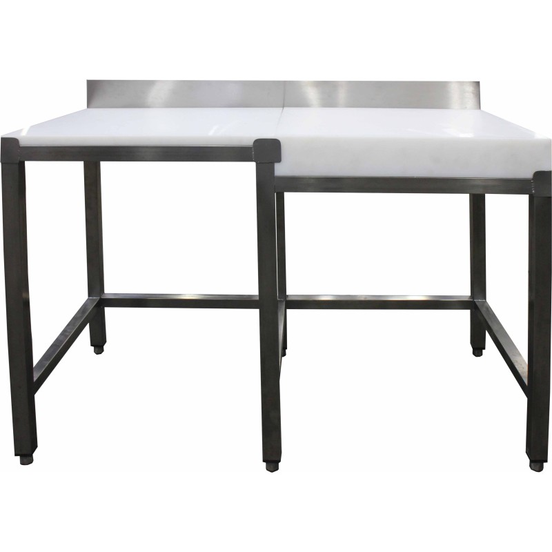COMBINE TOUT POLY ADOSSE, BILLOT POLY 600X600X100 MM A DROITE L 1 800 P 600 H 850