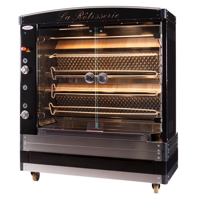 ROTISSOIRE DOREGRILL A GAZ MAGFLAM 5 PETITE LONGUEUR - 20 / 25 VOLAILLES, 5 BROCHES