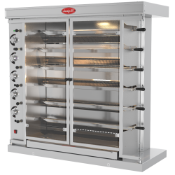 ROTISSOIRE DOREGRILL A GAZ SOLID 6 - 30 / 36 VOLAILLES, 6 BROCHES