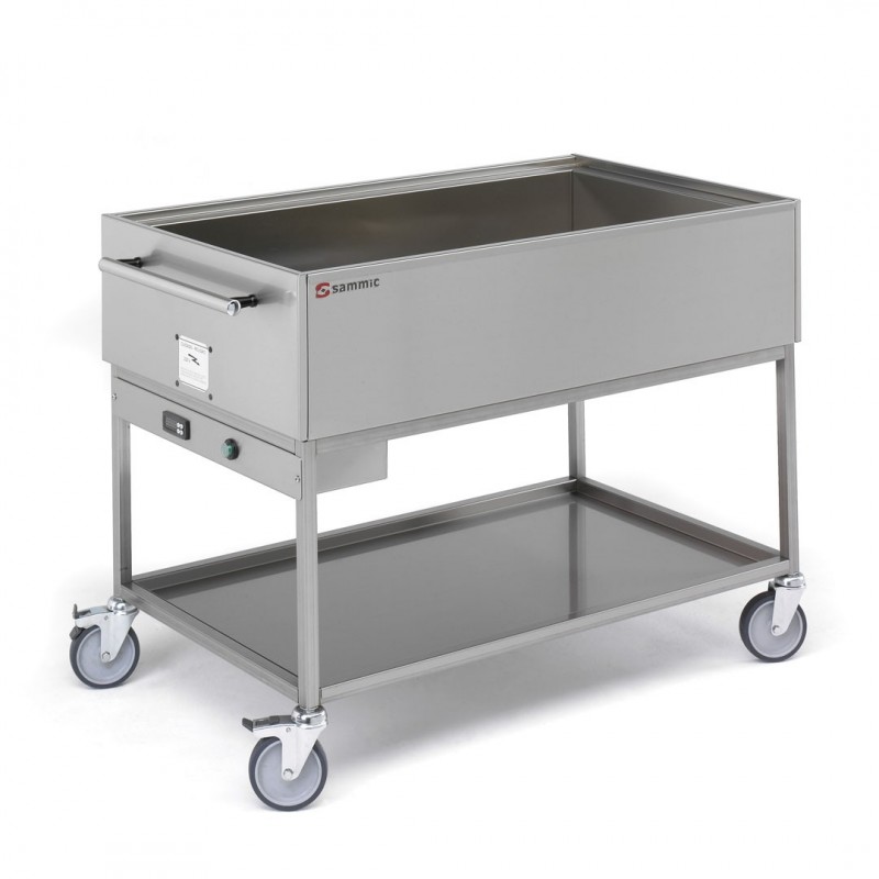 Bain-marie sur chariot BMC-111 235/50-60/1 pour cuisine professionnelle